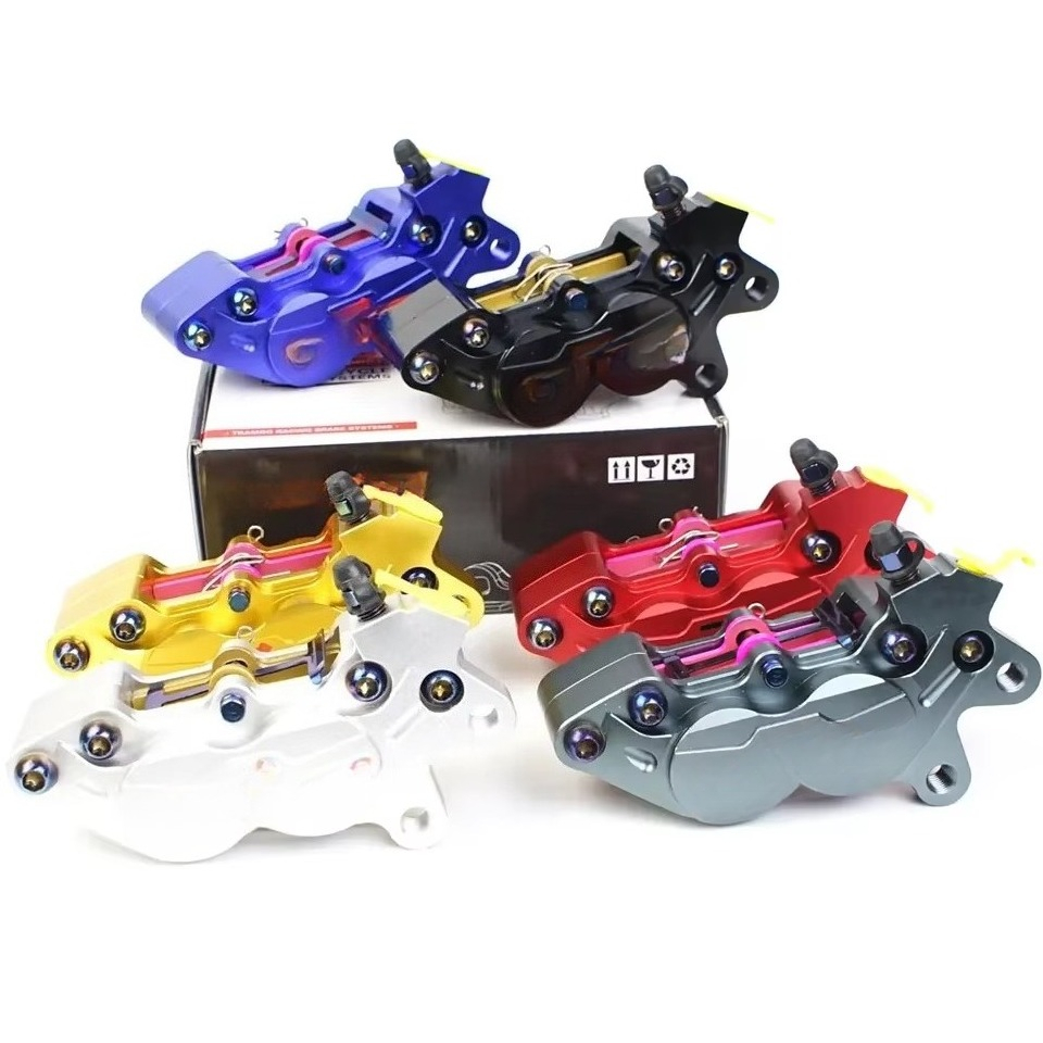 Brake Disc Motorcycle - ชุดดิสก์เบรกมอเตอร์ไซค์ 4 ลูกสูบ อะลูมิเนียมอัลลอยด์ CNC สำหรับการปรับแต่งรถออฟโรด