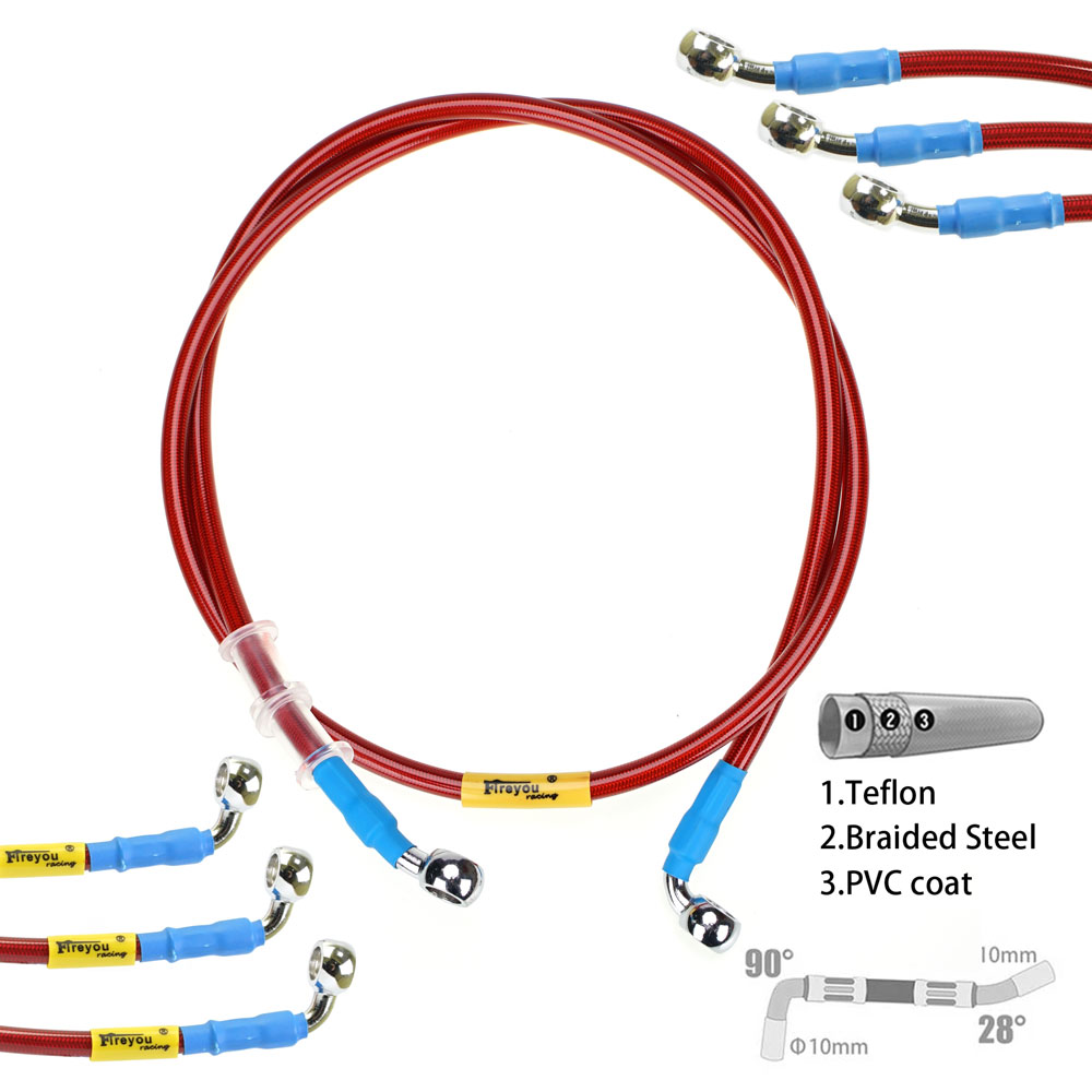 Motorcycle Brake Cable - สายเบรคไฮดรอลิก DOT Line ขนาด 400 มม.-2400