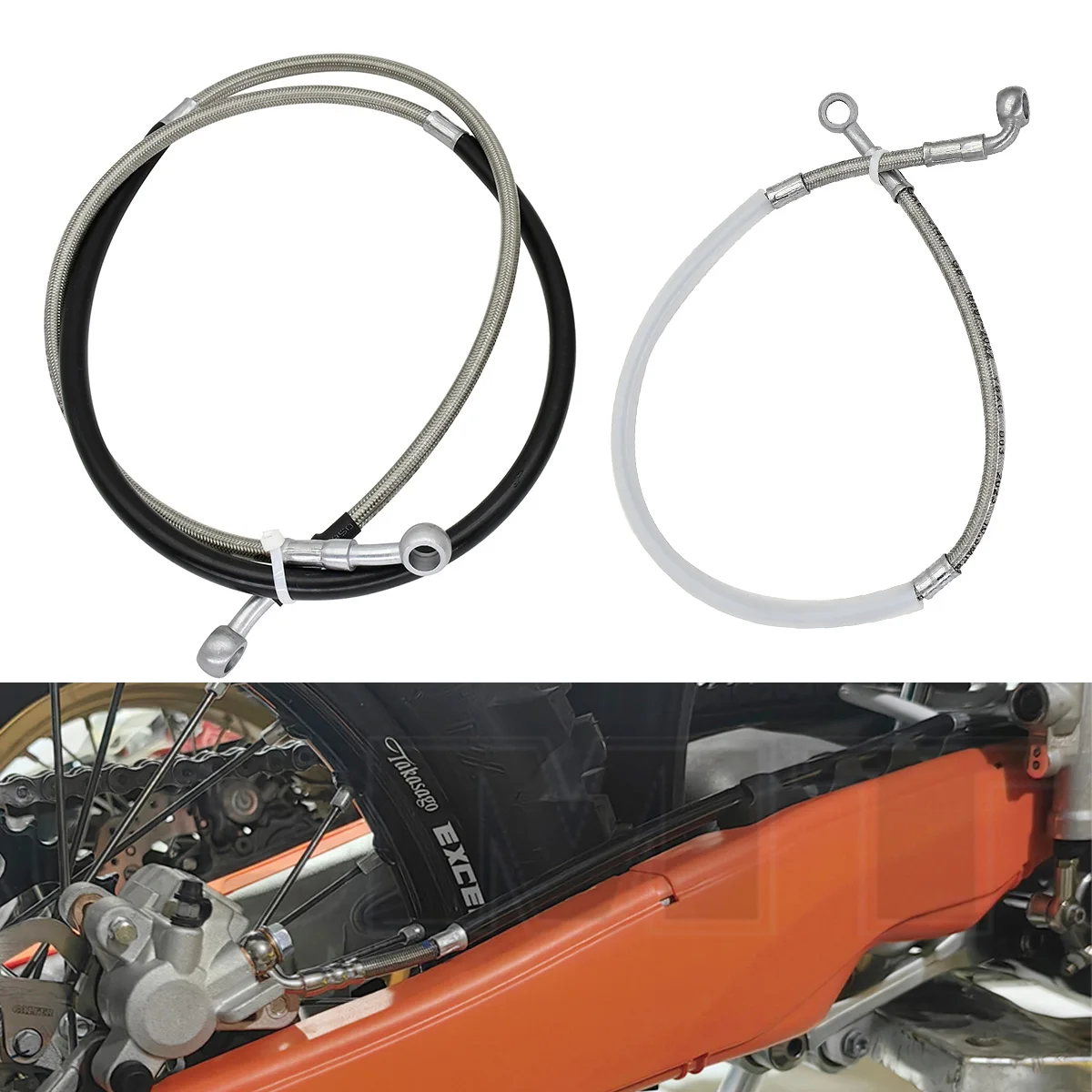 สายน้ำมันเบรคหน้าหรือหลังรถจัก - Motorcycle Brake Cable บทวิจารณ์และราคา